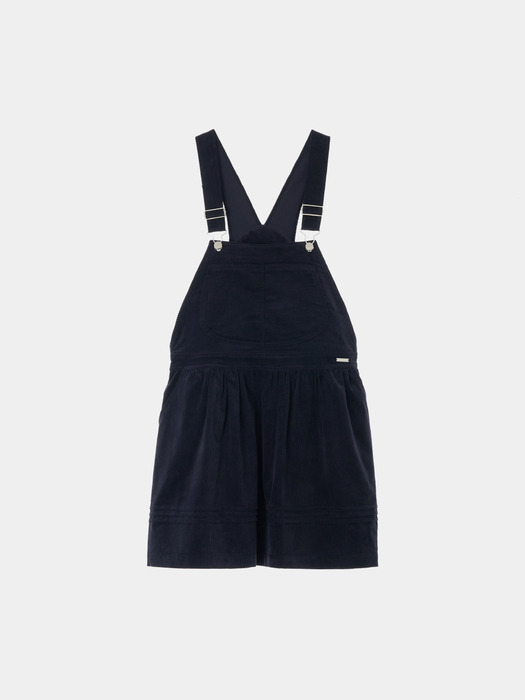 Corduroy overall ops (navy)