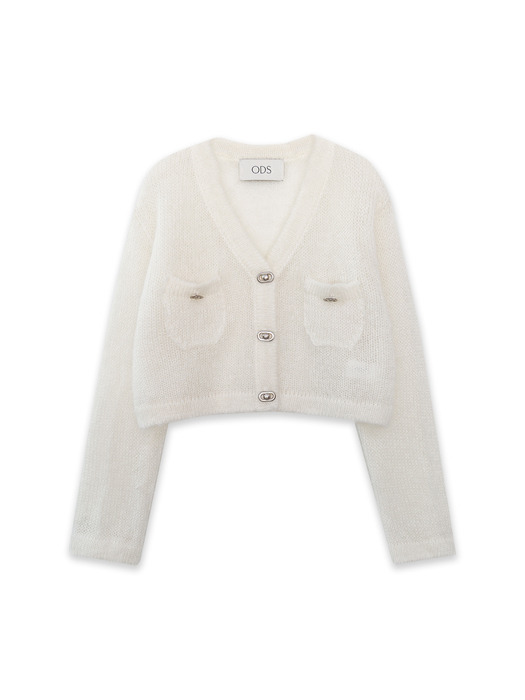 JENNIE MOHAIR CARDIGAN (IVORY)