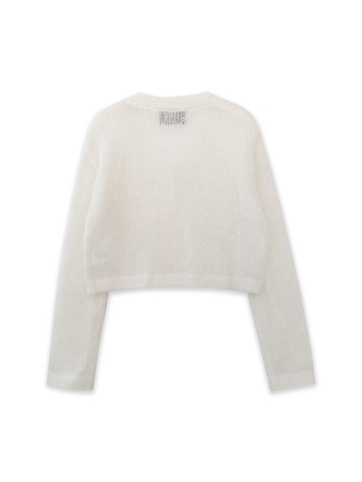 JENNIE MOHAIR CARDIGAN (IVORY)