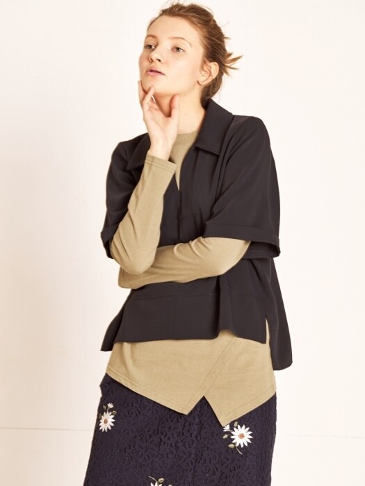 Slip down blouse_NAVY