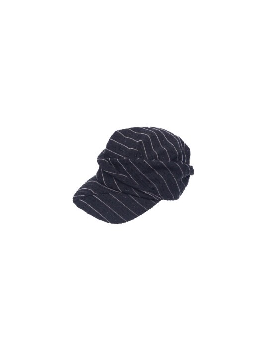 Turban detail cap -Black stripe