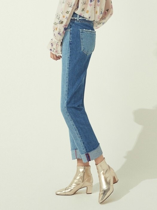 TWO-TONE DENIM - BLUE/LIGHT BLUE