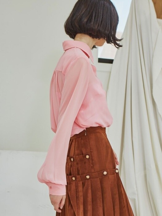 Four Seasons Chiffon Blouse_Pink