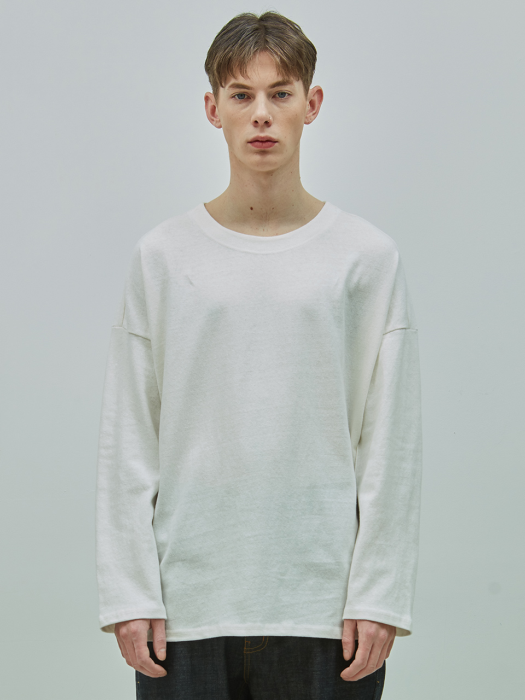 19SS OVERFIT LONG SLEEVE TEE (OFF-WHITE)