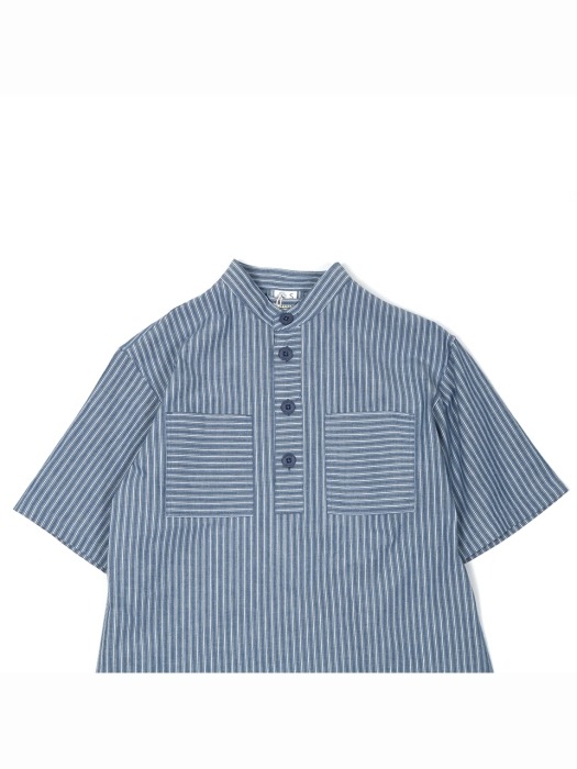 Comfy Shirts(Vintage Blue-Striped)