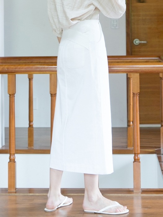 X Strap Skirts - White
