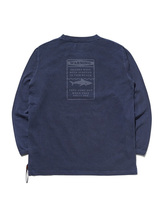 [CAMPAGIN LINE] SURF Pigment long sleeve T-shirt (NAVY)