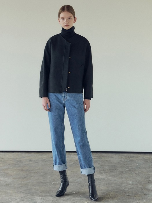 19FN wool blouson jacket [BK]