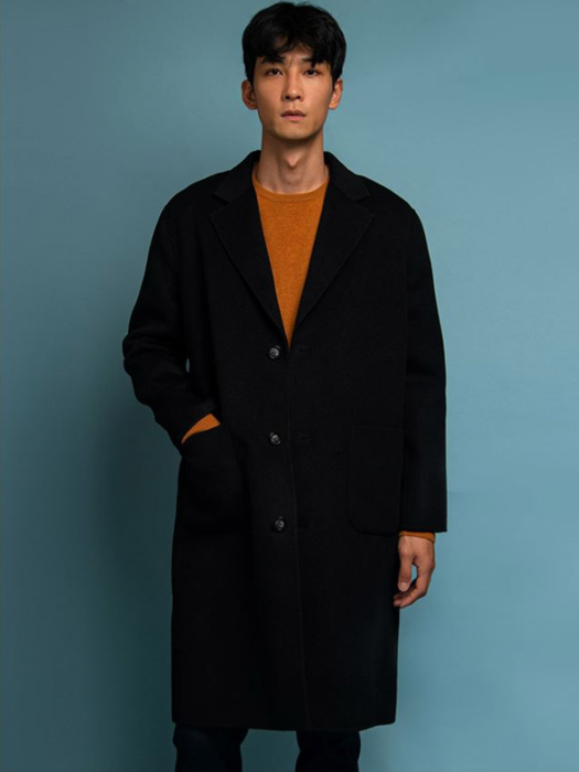 [FW19]Men Cashmere Oversized Coat (4color)
