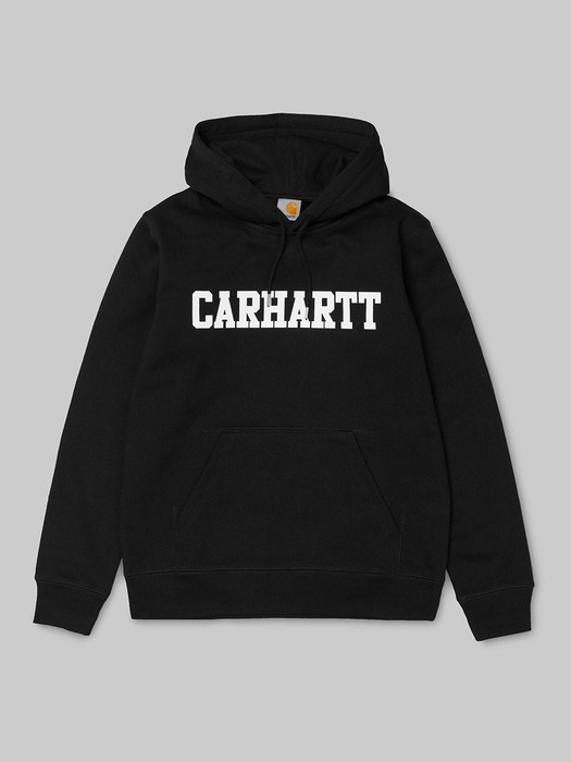 HOODED FACULTY SWEAT-BLACK/WHITE