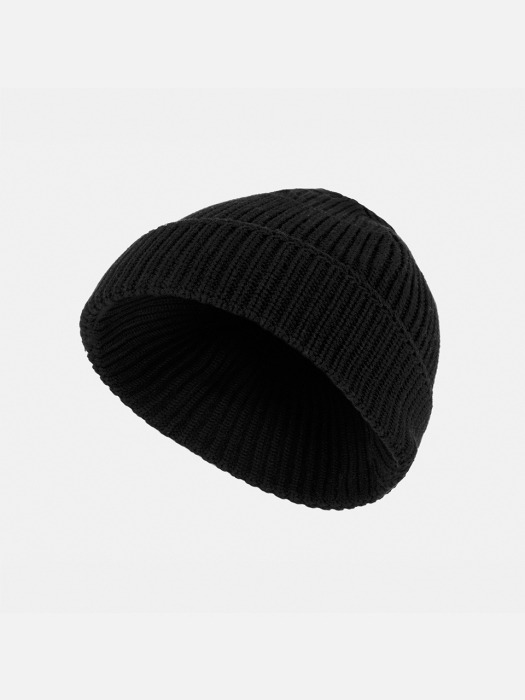 [OUTMODE] BASIC WATCHCAP BEANIE - BLACK