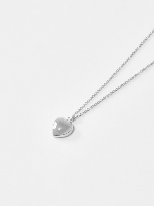 heart necklace (silver)