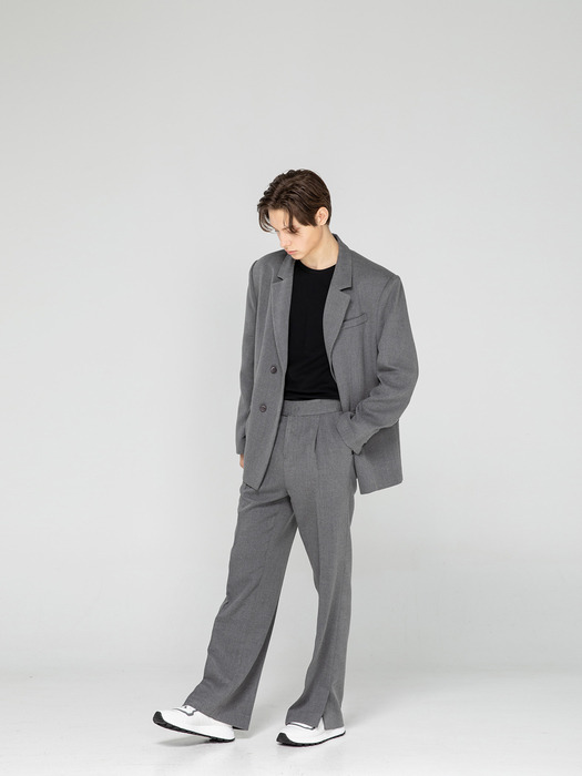 Over Effect Blazer Ⅱ [ Light Grey ]