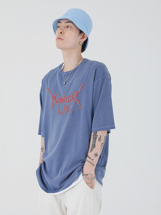NEW-TRO DYEING T-SHIRT [NAVY]
