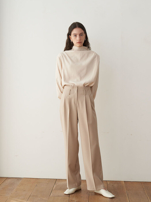 Line pants_Light Beige