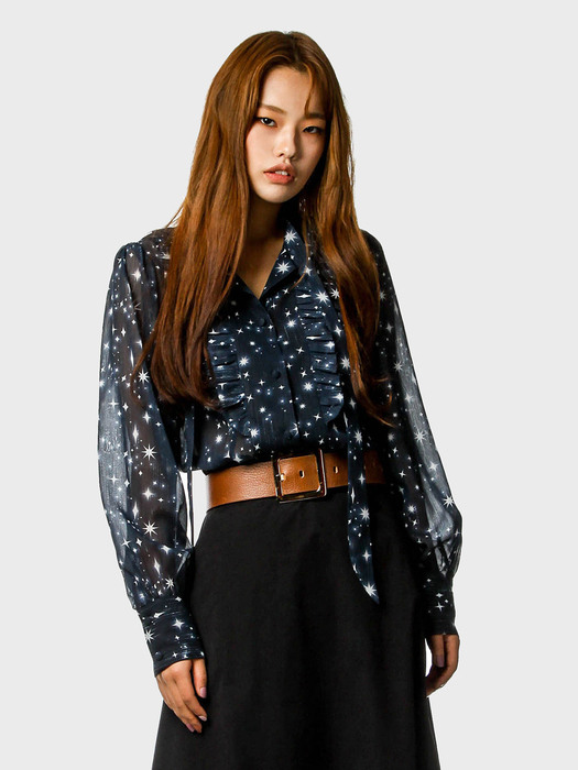 starlight frilled blouse[navy(WOMAN)]_UWS-FS20 