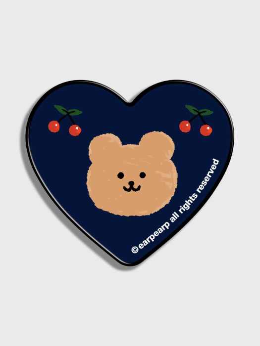 Dot cherry bear-navy(하트톡)