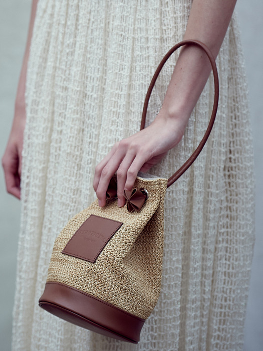 Raffia Tulip Bag