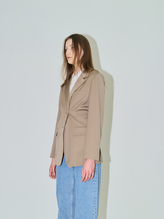 Khaki Tailored Blazer