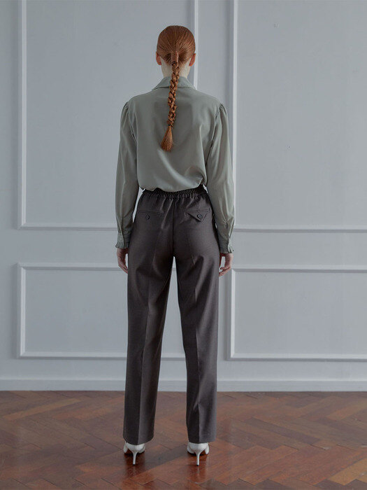 VANESSA WIDE PANTS - KHAKI BROWN