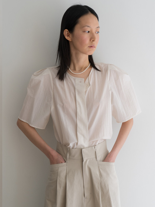 Puff Blouse_Ivory