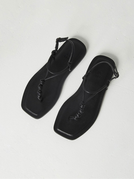 TIE String flat Sandal[BLACK] JYSO1B911BK