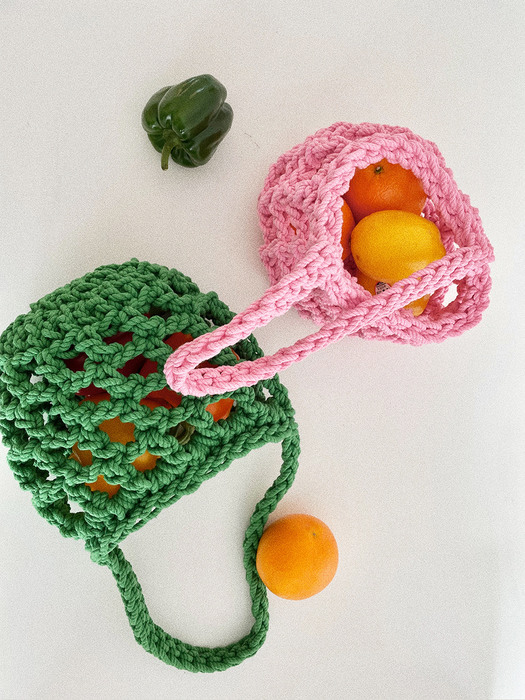 Net crochet bag (green)