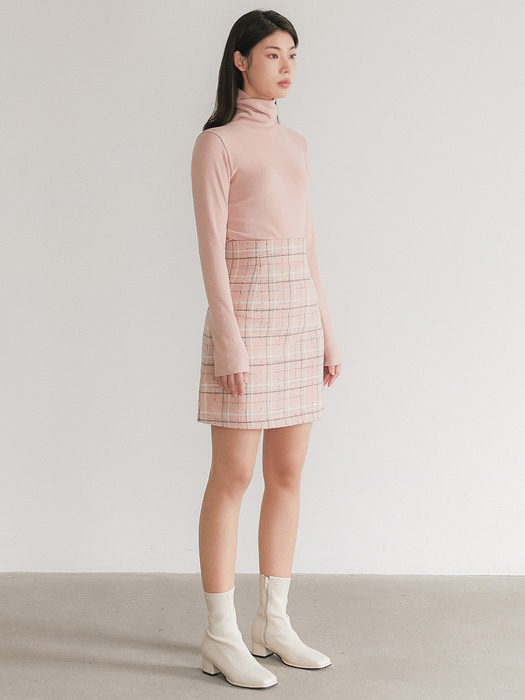 FLU CHECK MINI-SKIRT PINK