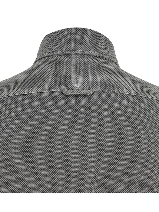 birbante button down shirt  grey