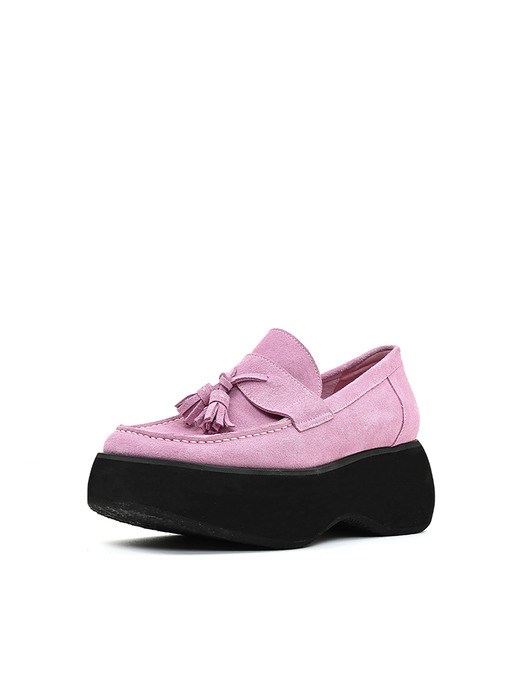 TASSLE PLATFORM LOAFER, PINK