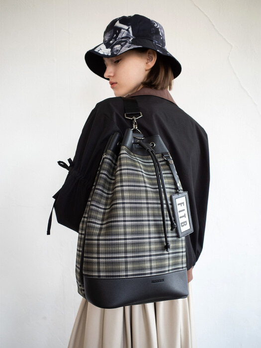 Yoko Bucket Bag (L)(check)