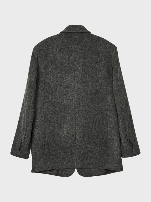 over size wool jacket_charcoal