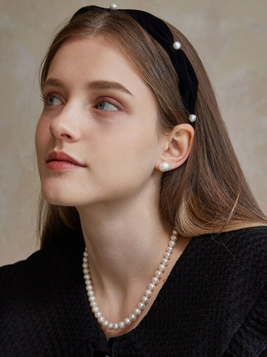 Juliet Half Over Pearl Earrings