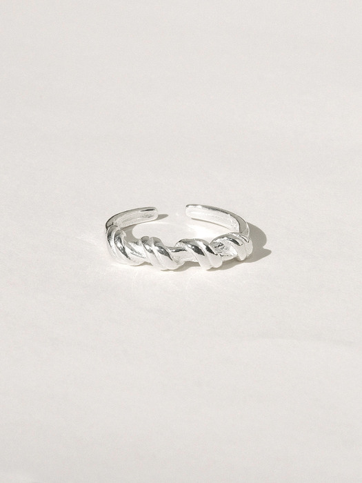 Rope Twist Ring (silver925)(2color)