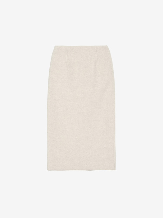 CASHMERE BLEND HANDMADE LONG SKIRT