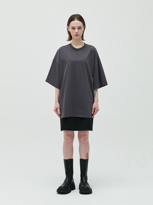 over-fit dress t-shirt_dark gray