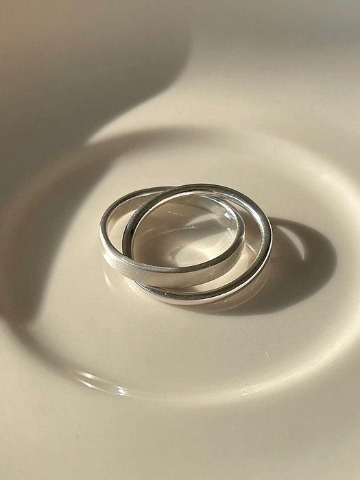 [silver925] matt & gloss ring