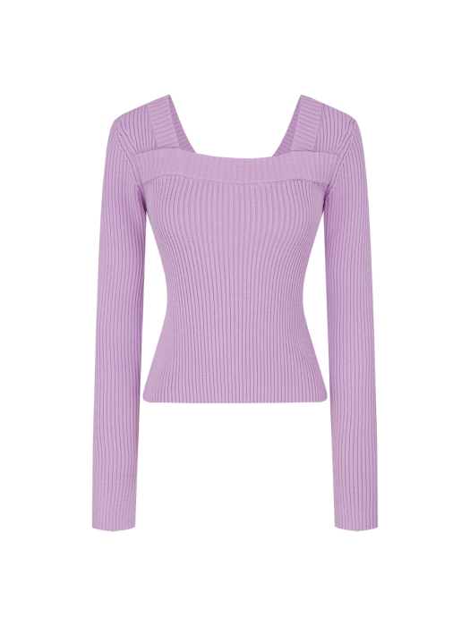 DEBBYS TWO WAY NECK POINT KNIT TOP_PALE PINK