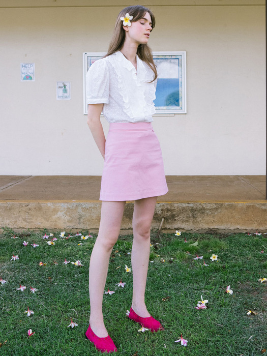 [N]KUKIO A-line mini skirt (Ballerina Pink)