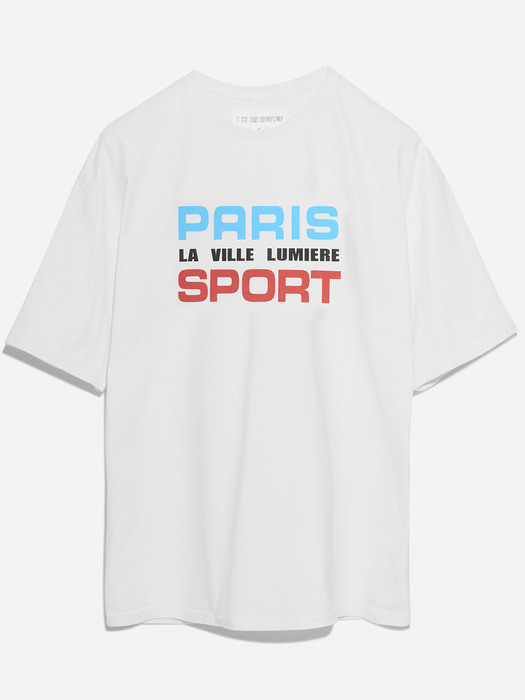 PARIS SPORT T-SHIRT_WHITE/BLUE