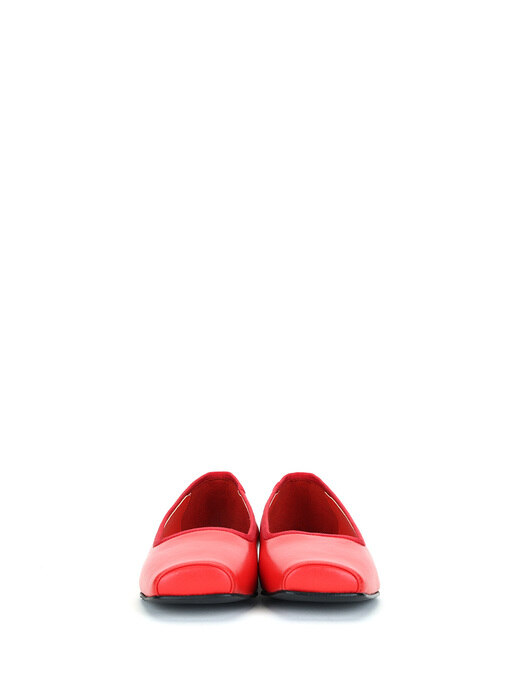 Ballet-Toe Flat Shoes (Red)