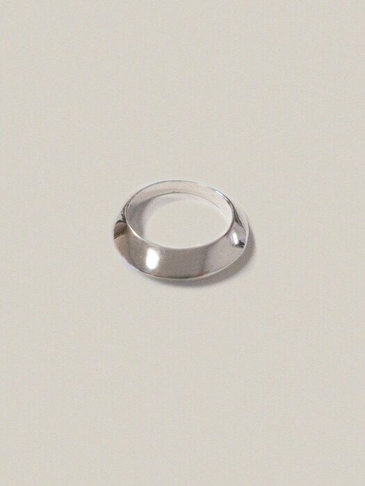 Crescent Silver ring