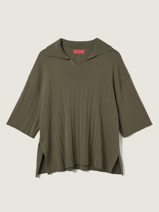 Organic cotton 100% broad rib collared shirts_Mud Grey