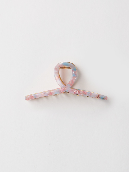 Marble Twist Hair Claw Clip (Blooming Pink)