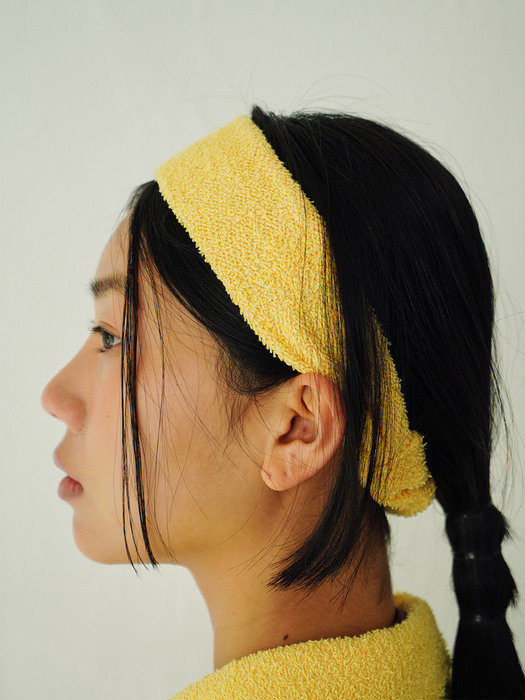 terry hair band (yellow)