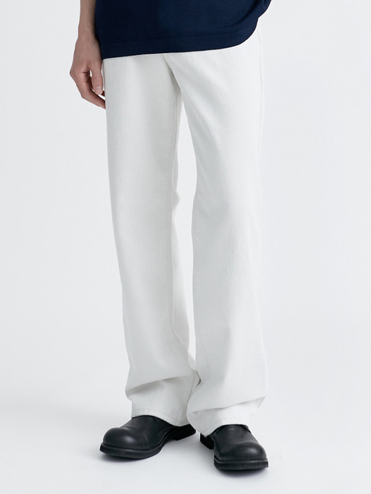 V152 lightweight denim pants (ivory)