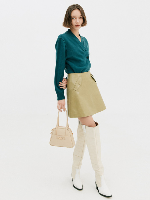 Classic Buckle Tote-Bag_Light Yellow