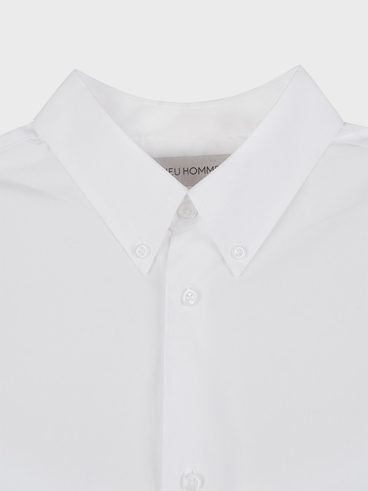 SOLID OVER SHIRT_WHITE