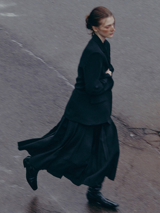 [Drama Signature] Pleated Midi Skirt