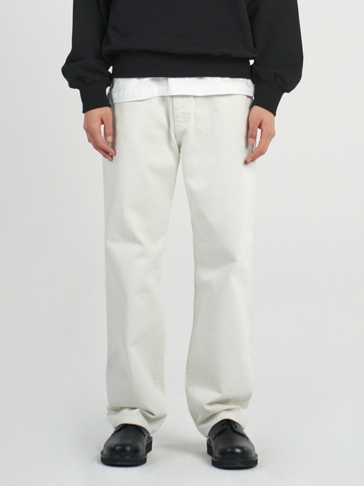DEN0681 wide denim pants (light grey)